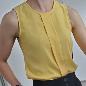 Light Yellow Sleeveless Blouse